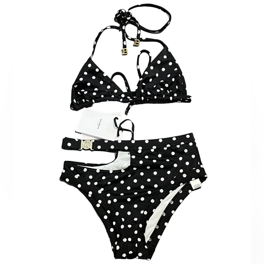 BALMAIN**Polka Dot Cut-Out Bikini Set***F36 US 4**$645